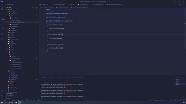 Les Controllers dans Laravel 8 - Framework PHP - 004 смотреть онлайн