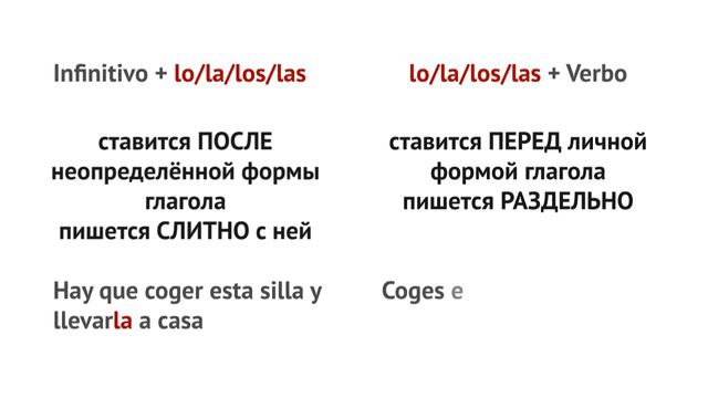 Object Directo - lo, la, las, la используется, когда мы не хотим повторять существительное смотреть онлайн
