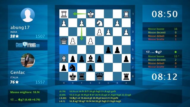 Chess Game Analysis: abung17 - Genlac : 0-1 (By ChessFriends.com) смотреть онлайн