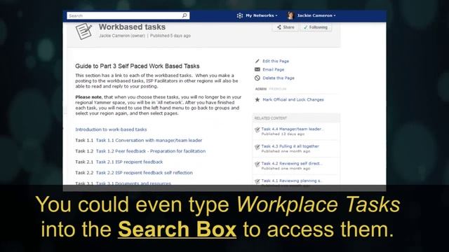 Yammer Training - Using Search & Workplace Tasks