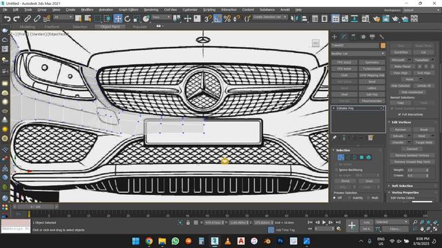Car Modeling 3DS Max ( Mercedes Benz amg 2020 )Part 3 смотреть онлайн