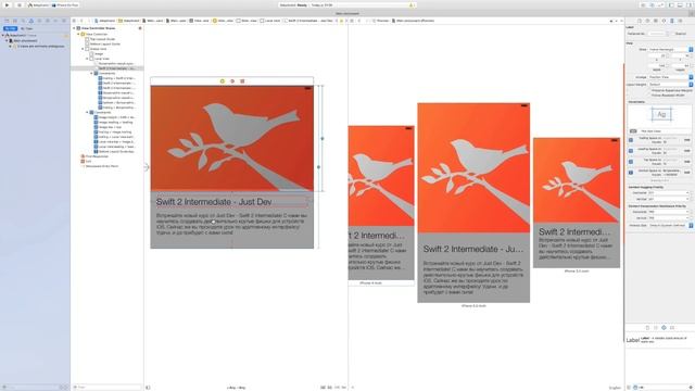 Swift Intermediate - Адаптивный интерфейс/ Adaptive UI //Xcode 7 | iOS 9 смотреть онлайн