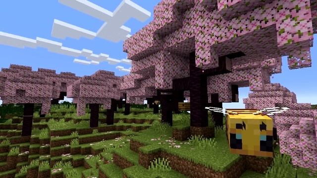 MINECRAFT 1.20 CHERRY BLOSSOM BIOME! & Cherry Wood Set (Gameplay Preview) смотреть онлайн