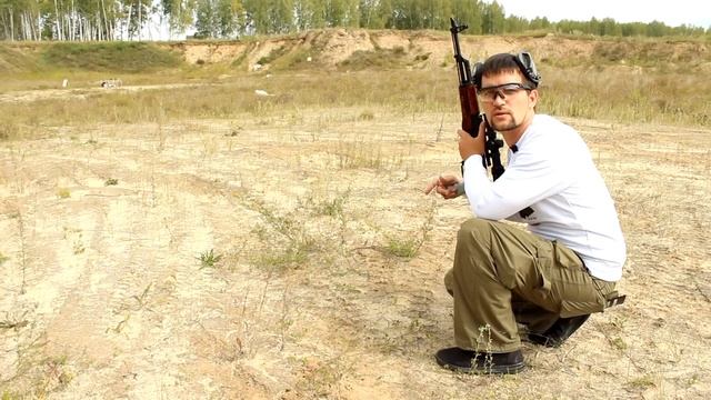Оптический прицел для АК! Проверка кучности карабина ВПО 136 смотреть онлайн