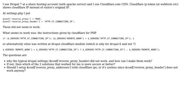 Drupal: Drupal 7 at shared hosting behind Cloudflare смотреть онлайн