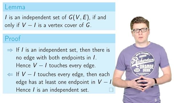 Independent Set to Vertex Cover - Advanced Algorithms and Complexity смотреть онлайн