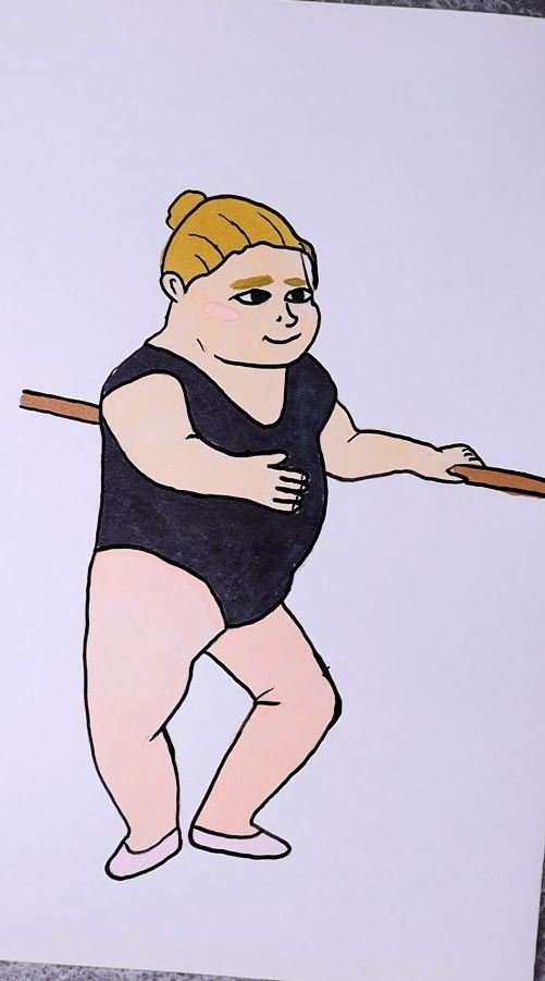 Балерина Бьянка. Рисунок. #shorts смотреть онлайн