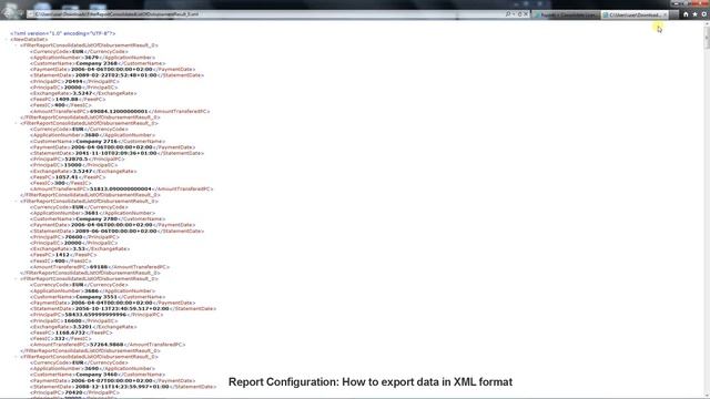 Report Configuration - How to export data in XML format смотреть онлайн