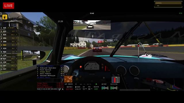 Spa @ Фан-гонка на легендарных GT1 болидах - LIVE ONBOARD смотреть онлайн