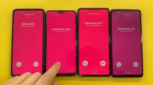Incoming Call + Alarm Clock + WhatsApp incoming Call Samsung A30 vs A21 vs A72 vs A51