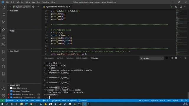 Python built-in functions смотреть онлайн