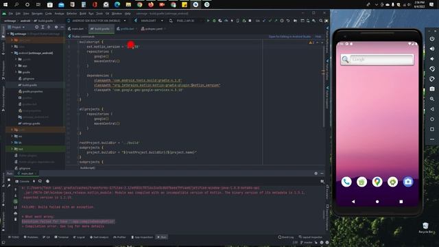 Execution failed for task ':app:compileDebugKotlin' in Android Studio || Flutter || ERROR SOLVED ✅ смотреть онлайн