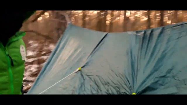 Ночёвка при -6 и -14. Гамак, палатка. смотреть онлайн