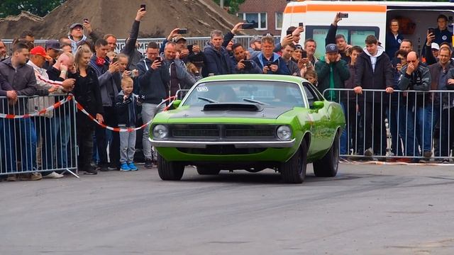 2500 HP Plymouth Cuda Extreme Loud Burnout смотреть онлайн