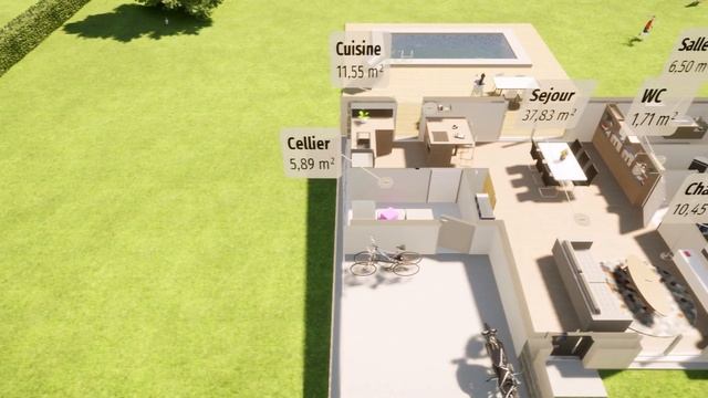 Plan maison gratuit 100 m² 3 chambres смотреть онлайн