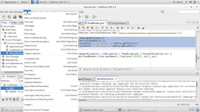 how to insert RSS Feed data into Mongo database using java смотреть онлайн