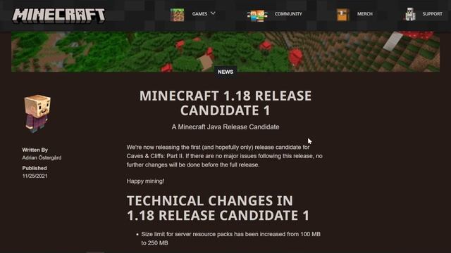 Minecraft 1.18 Release Candidate 1 - Ready To Play? смотреть онлайн