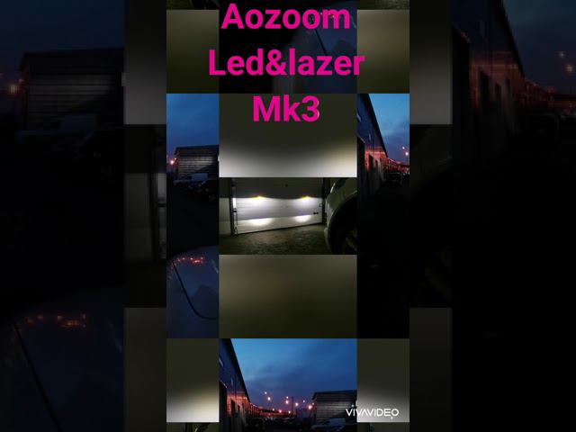 Audi Q7 full led headlight & Bi-led fog aozoom led&lazer mk3 смотреть онлайн