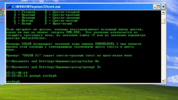 Командная строка Windows (CMD).Часть 1