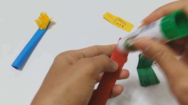 Easy Cutting Origami Paper Toothbrush - 종이접기 칫솔 / How To Fold An Origami Toothbrush
