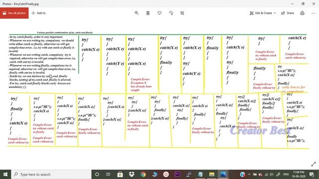 Exception Handling Complete Course Or Full Video | Creator Best Software Training Centre смотреть онлайн