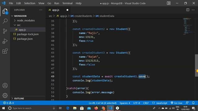 MongoDB Tutorial #14 - How to Insert Multiple Documents using One Line in Mongoose in Hindi смотреть онлайн