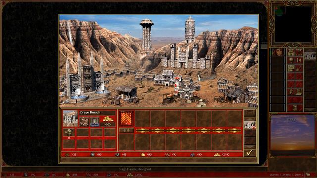 Heroes 3 - Stronghold timelapse - Town building series смотреть онлайн