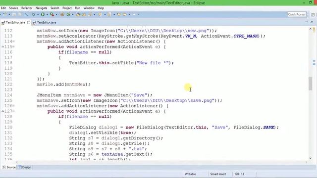 Java Swing Text Editor Part 5 смотреть онлайн