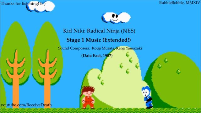 Kid Niki (NES) - First Stage Music (Extended!) смотреть онлайн