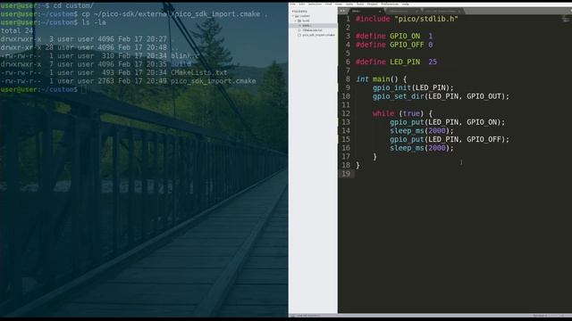 Blink LED in C/C++ on the Raspberry Pi Pico [Linux SDK Setup] смотреть онлайн