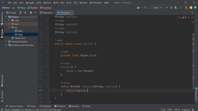 Java шаблон Builder Java смотреть онлайн