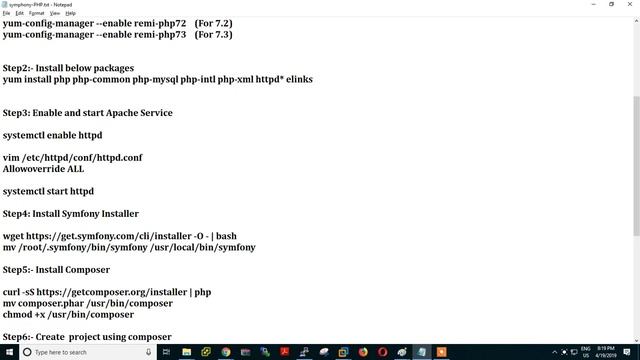 how to install #symfony centos 7 (PHP Framework) смотреть онлайн