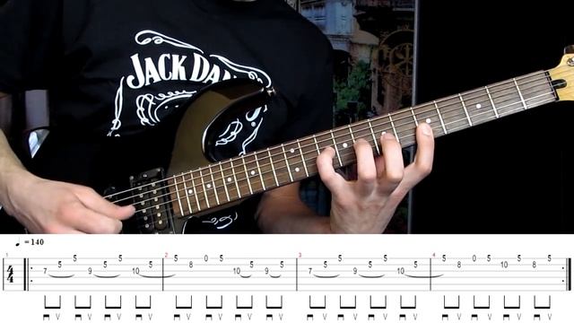 Мощный Deathcore на гитаре от All Shall Perish