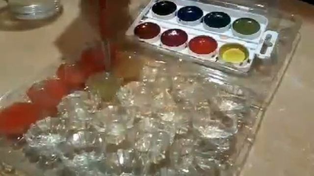 Как сделать "Цветной Лед" для скульптур из снега смотреть онлайн