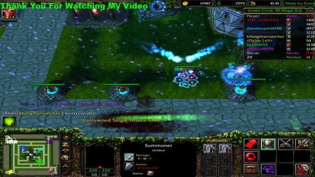 Warcraft III : Green Circle TD Mega 12.0 #1 смотреть онлайн