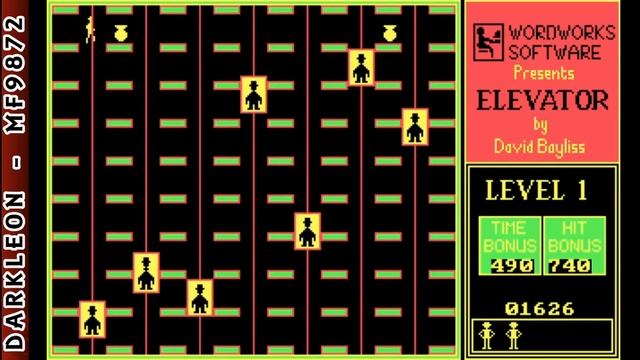 Elevator © 1986 Wordworks Software - PC DOS - Gameplay смотреть онлайн