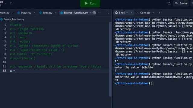 Basics inbuilt function in Python | Length,Endswith,Count & Replace Function in Python смотреть онлайн