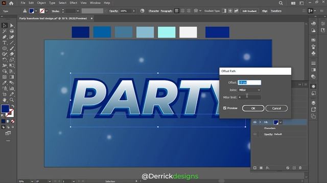 How To Create Editable Text Effect In Adobe Illustrator | Derrickdesigns смотреть онлайн