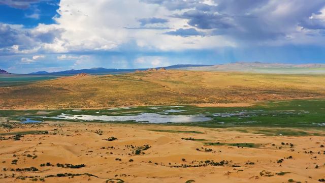 FLYING OVER MONGOLIA (4K Video UHD) - Peaceful Piano Music With Beautiful Nature Film For Relaxatio смотреть онлайн