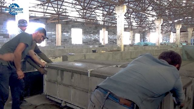 Производство газоблоков в Казахстане на линии АСМ-200КА | Неавтоклавный газобетон смотреть онлайн