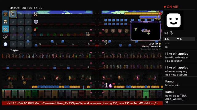 (LIVE) | PS4 | Ultimate All Items World 1.4.4 | 24/7 | SERVER 2 | Terraria | смотреть онлайн