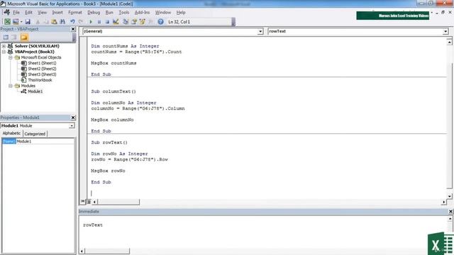 10. A Number Of Read Only RANGE Properties || VBA Tutorial || Lecture || Microsoft Excel || смотреть онлайн