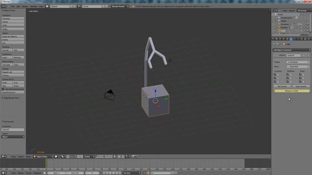 Blender tutorial: Pick Up and Drop Object (Armature/Parent) смотреть онлайн