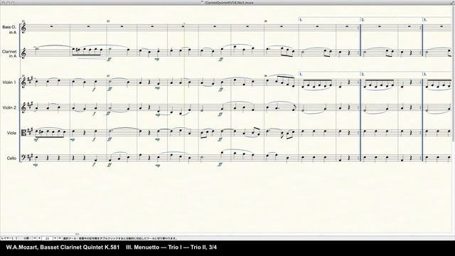 Mozart Basset Clarinet Quintet K.581 - Programed in Finale 2014 by pkmtKuma смотреть онлайн