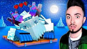 УБИЛИ СНЕЖНОГО ЧЕЛОВЕКА НА ОДНОМ БЛОКЕ В ОКЕАНЕ МАЙНКРАФТ!