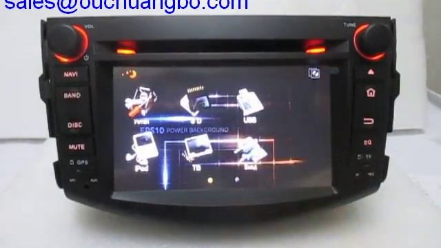 ouchuangbo Toyota RAV4 autoradio DVD sat navi 3D Roating UI set up opereate смотреть онлайн