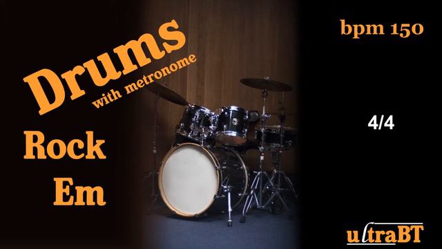 Drums BT with metronome 1 - Rock смотреть онлайн