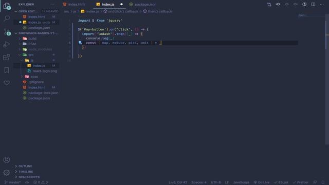 03 - Dynamic imports and loading code on demand || code splitting || snowpack смотреть онлайн
