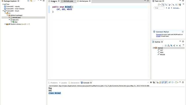 Learn Java Tutorial for Beginners, Part 44: Enum смотреть онлайн