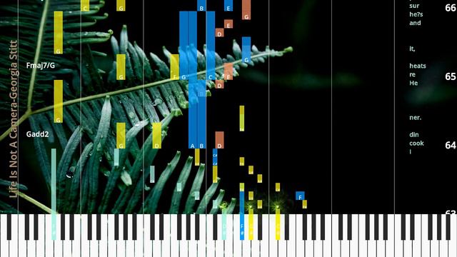 🎹Life Is Not A Camera, Chord & Lyrics, Georgia Stitt, Synthesia Piano смотреть онлайн